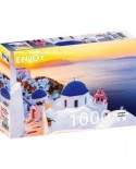 Puzzle 1000 piese Enjoy - Sunrise over Santorini, Greece (Enjoy-1230)