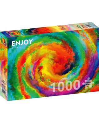 Puzzle 1000 piese - Colorful Gradient Swirl (Enjoy-1236)