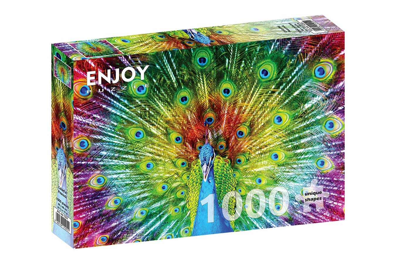 Puzzle 1000 piese - Colorful Peacock (Enjoy-1251)