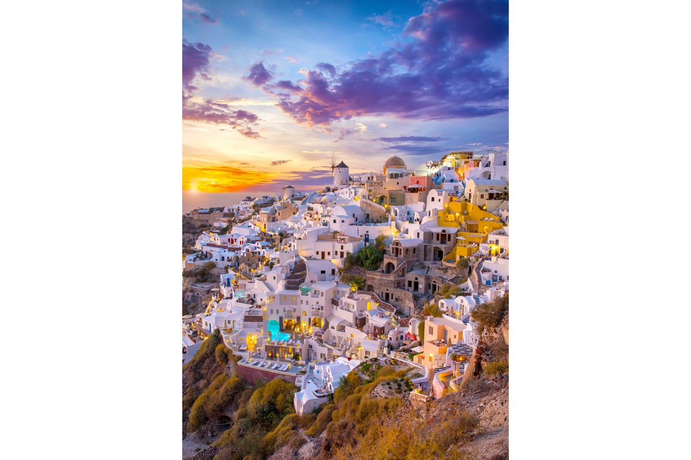 Puzzle 1000 piese Enjoy - Sunset over Santorini (Enjoy-1260)