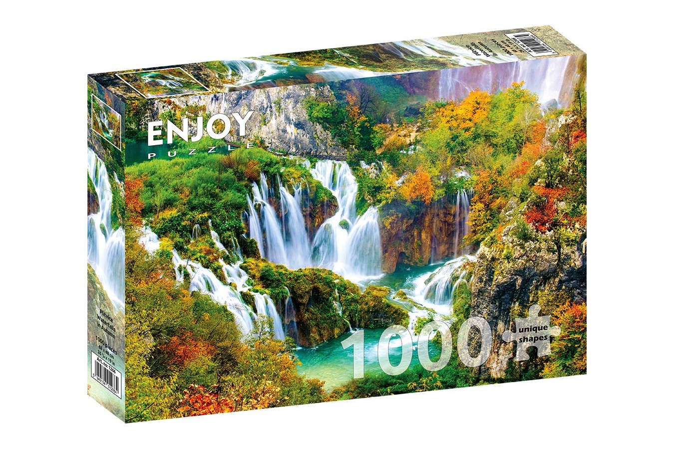 Puzzle 1000 piese - Plitvice Waterfalls in Autumn (Enjoy-1266)