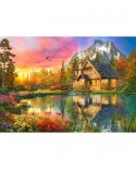 Puzzle 1000 piese - The Mountain Cabin (Bluebird-Puzzle-70505-P)