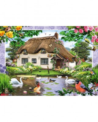 Puzzle 500 piese - Romantic Country House (Schmidt-58974)