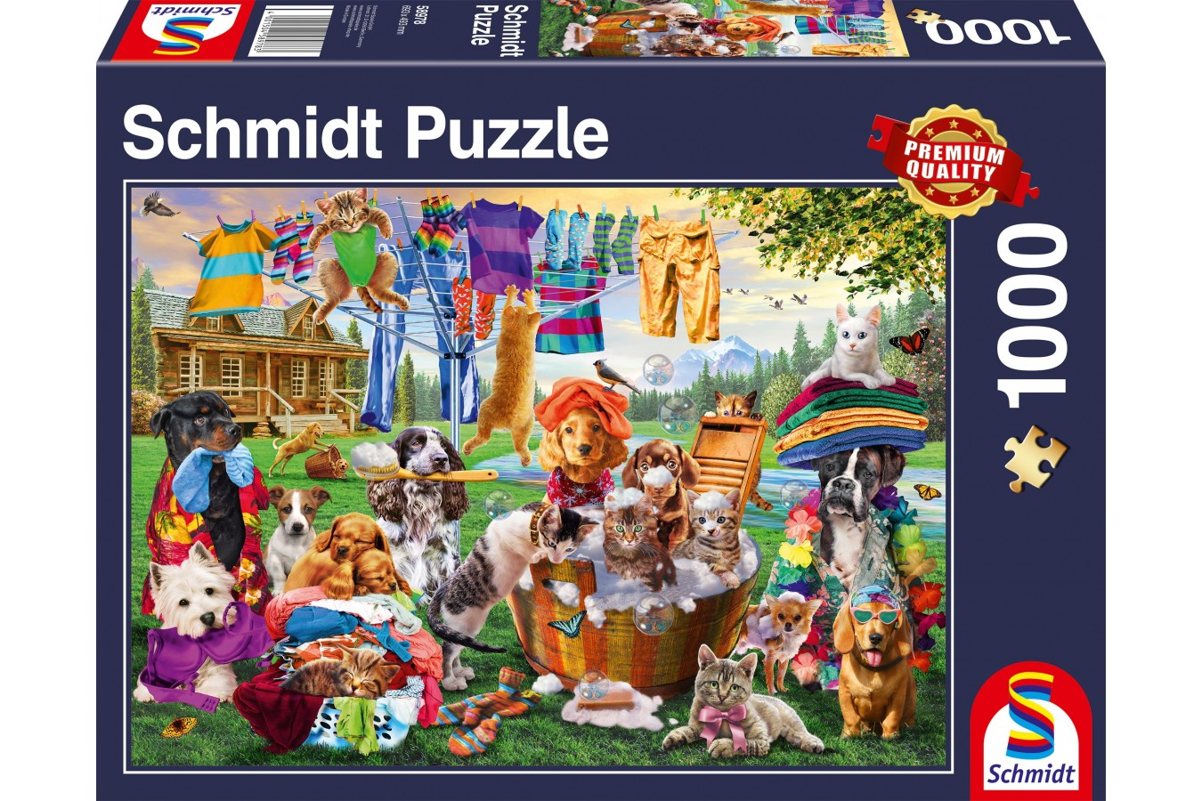 Puzzle 1000 piese - Crazy Garden Of Pets (Schmidt-58978)