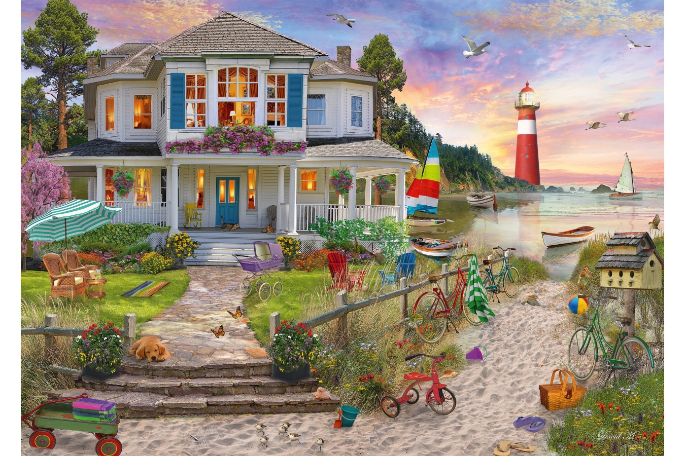 Puzzle 1000 piese - The Beach House (Schmidt-58990)
