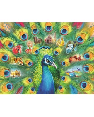 Puzzle 2000 piese - Land of the Peacock (Ravensburger-16567)