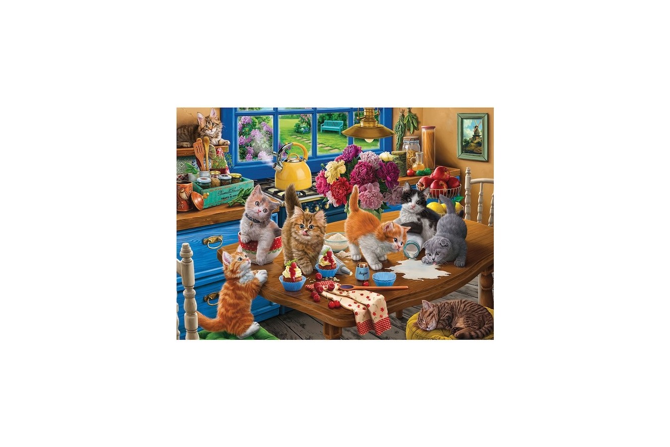 Puzzle 1000 piese - Kittens in the Kitchen (Anatolian-1114)
