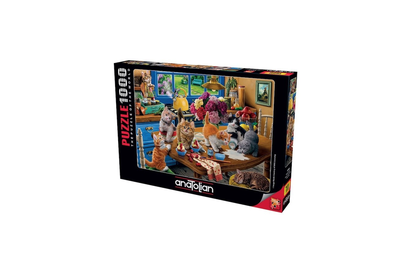 Puzzle 1000 piese - Kittens in the Kitchen (Anatolian-1114)