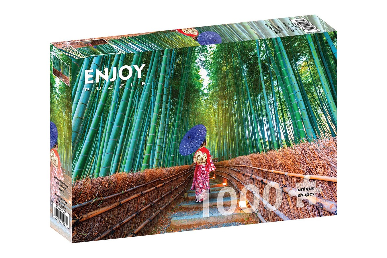 Puzzle 1000 piese Enjoy - Asian Woman in Bamboo Forest (Enjoy-1293)