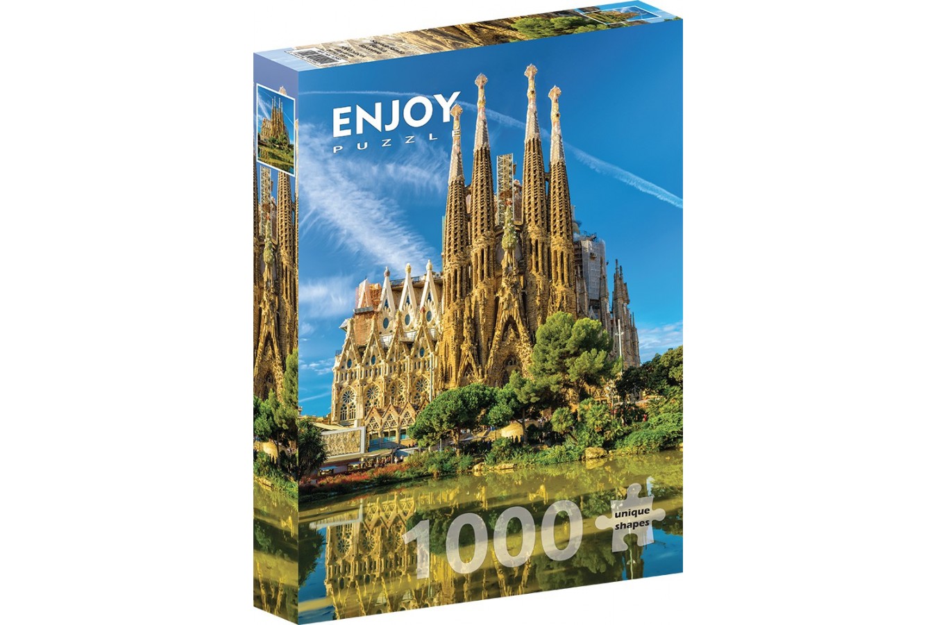 Puzzle 1000 piese Enjoy - Sagrada Familia Basilica, Barcelona (Enjoy-1299)