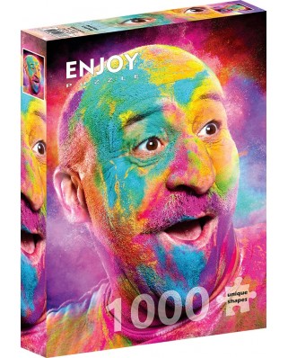 Puzzle 1000 piese Enjoy - Bald Man Laughing (Enjoy-1377)