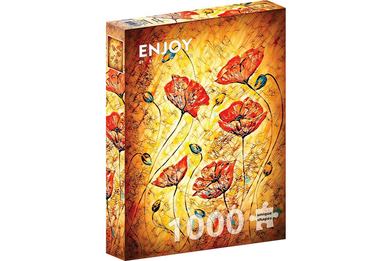 Puzzle 1000 piese Enjoy - Red Poppies Painting (Enjoy-1380)