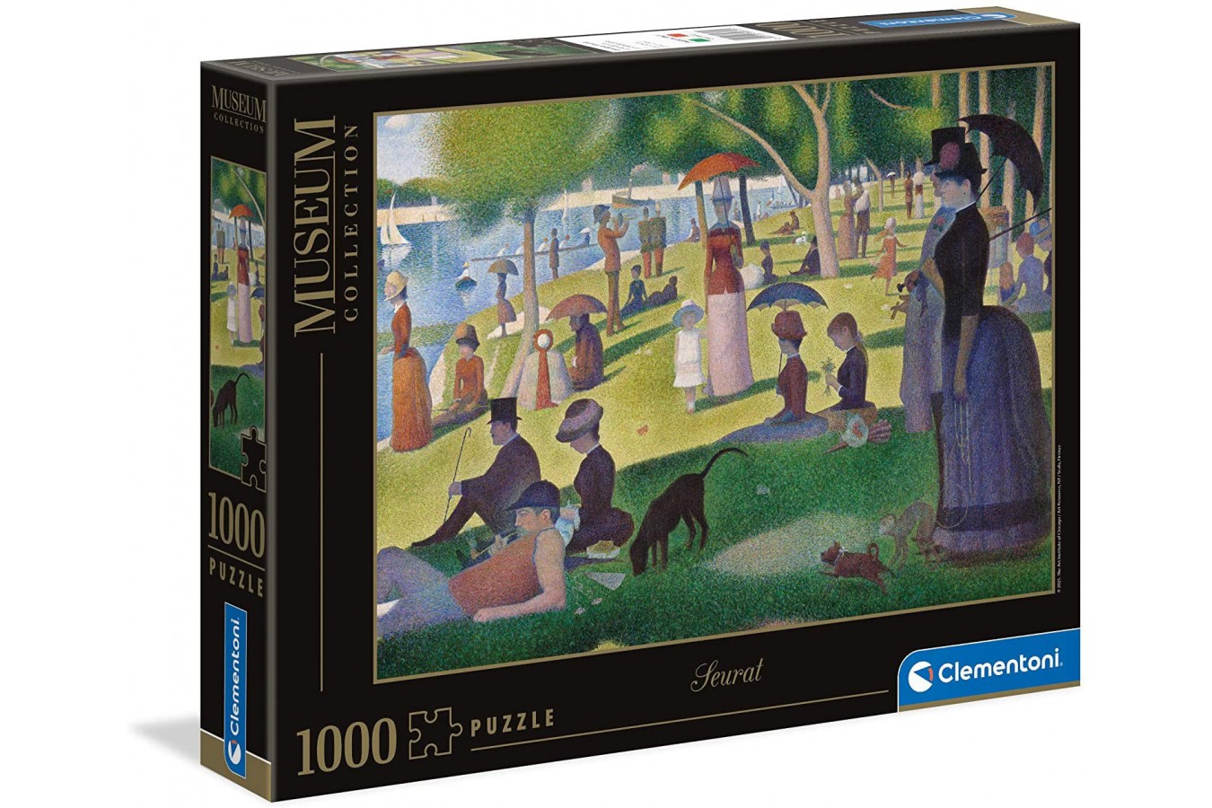 Puzzle 1000 piese Clementoni - Georges Seurat: A Sunday Afternoon on the Island of La Grande Jatte (Clementoni-39613)