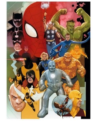 Puzzle 1000 piese Clementoni - Marvel Heroes (Clementoni-39612)