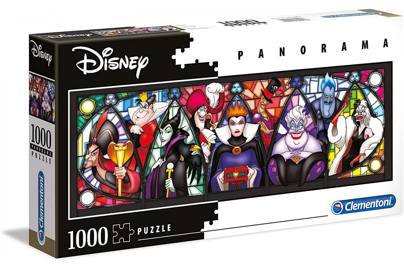 Puzzle 1000 piese panoramic Clementoni - Disney Villains (Clementoni-39516)