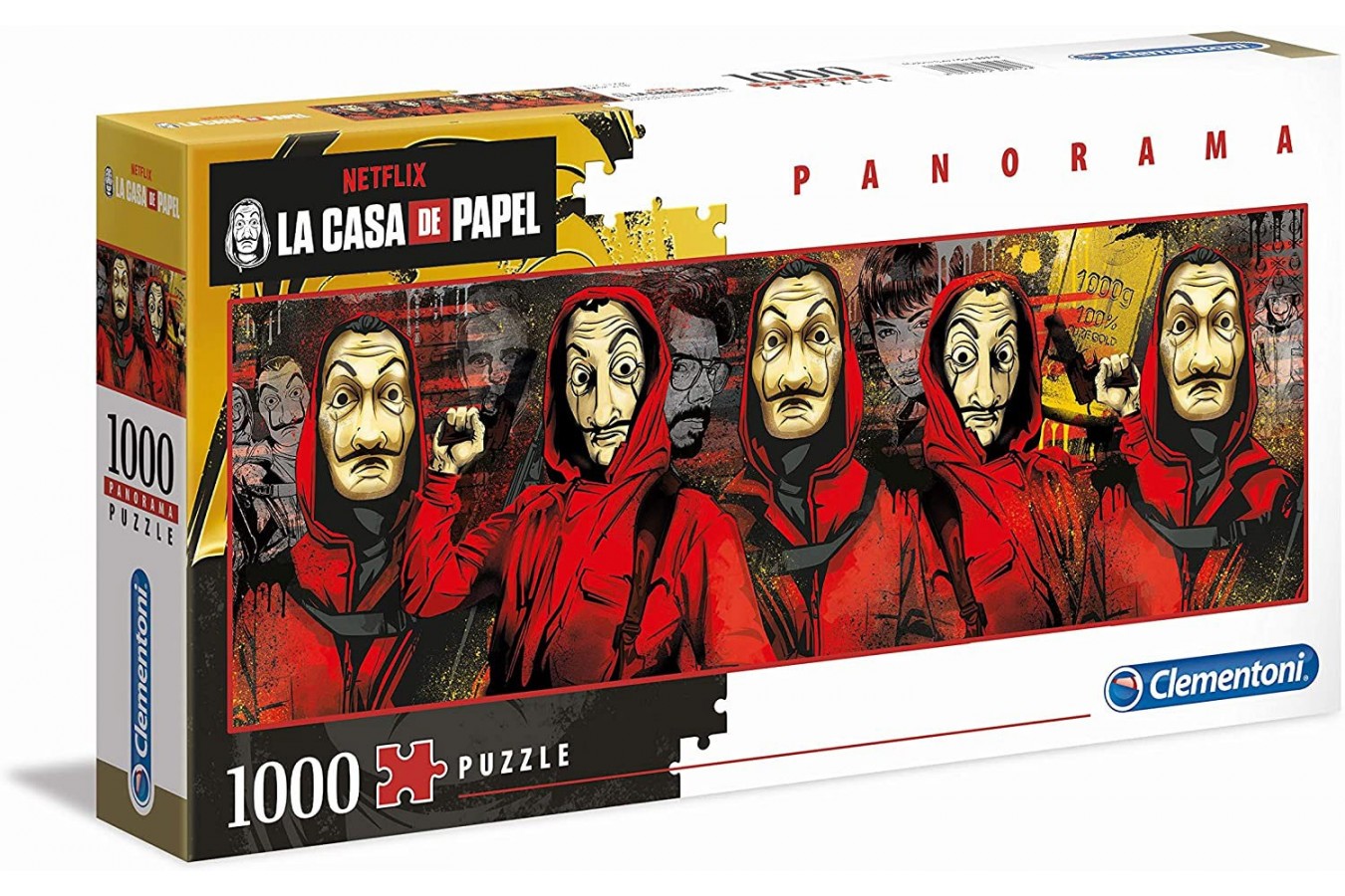Puzzle 1000 piese panoramic Clementoni - La Casa De Papel (Clementoni-39545)