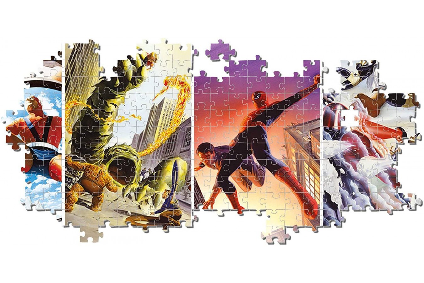Puzzle 1000 piese panoramic Clementoni - Marvel (Clementoni-39611)