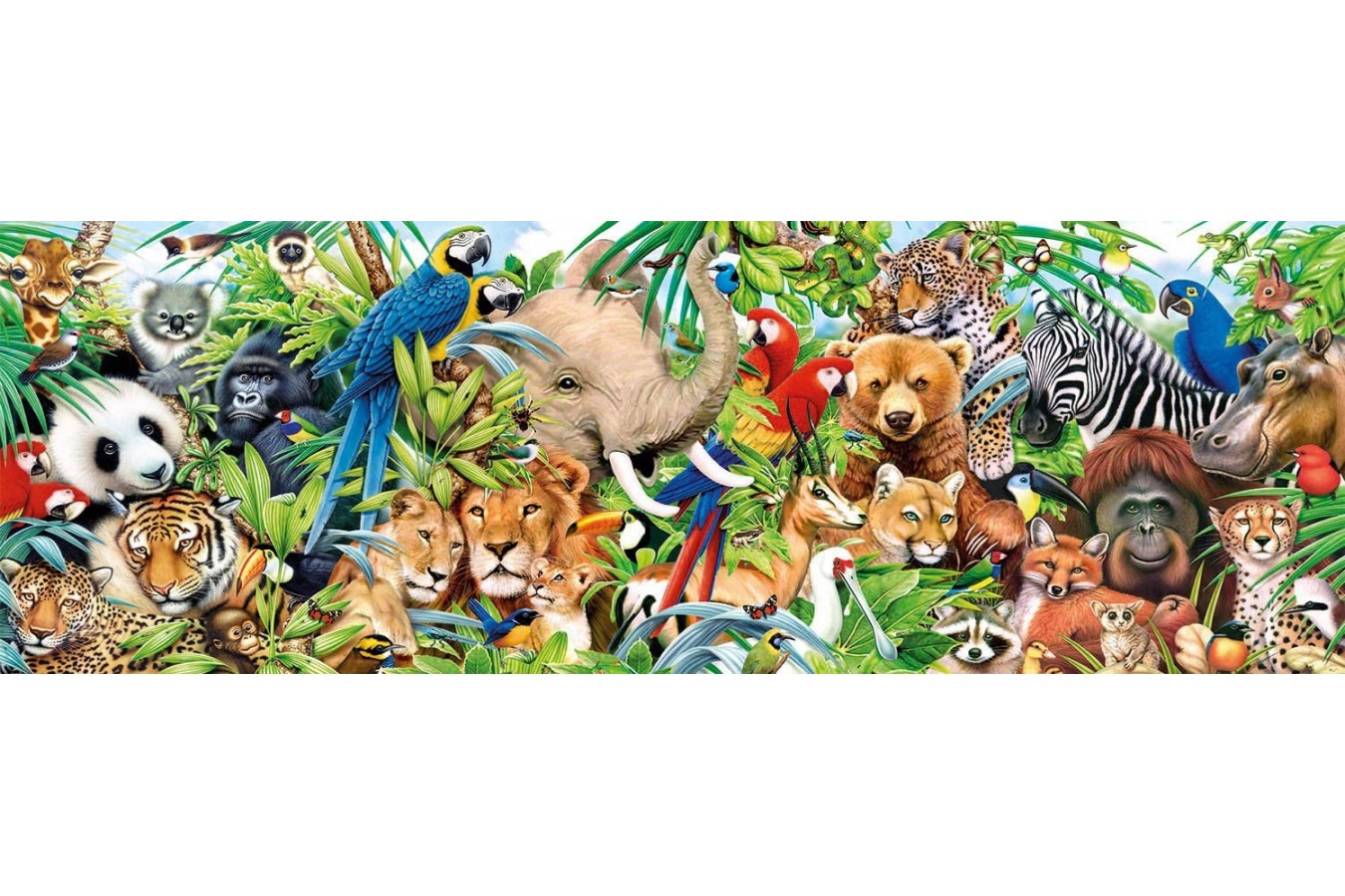 Puzzle 1000 piese panoramic Clementoni - Wildlife (Clementoni-39517)