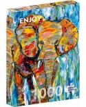 Puzzle 1000 piese Enjoy - Colorful Elefant (Enjoy-1413)