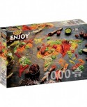 Puzzle 1000 piese Enjoy - World Map in Spices (Enjoy-1461)
