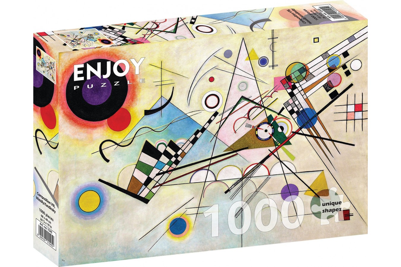 Puzzle 1000 piese Enjoy - Vassily Kandinsky: Composition VIII, Wassily Kandinsky (Enjoy-1545)