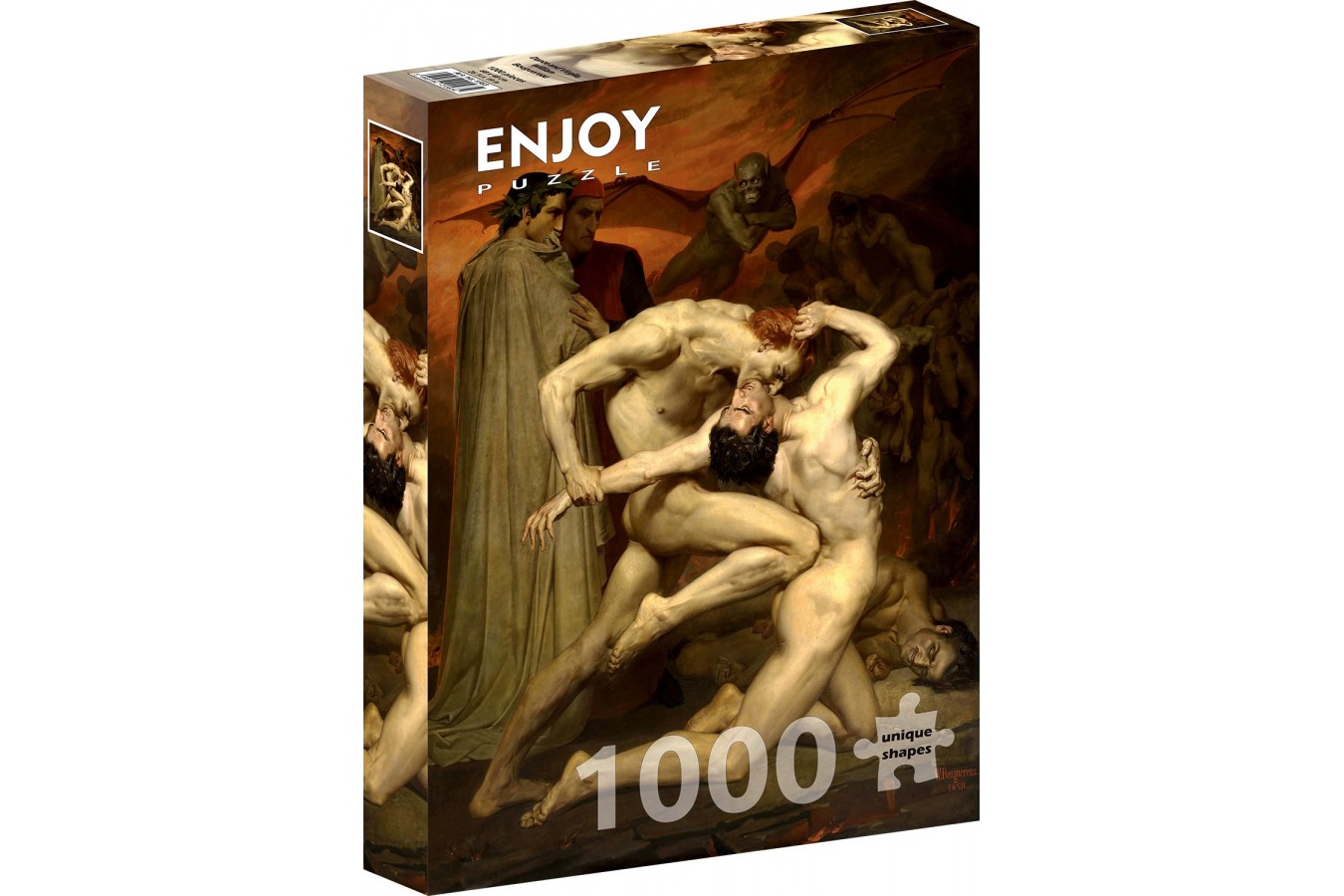 Puzzle 1000 piese Enjoy - William Bouguereau: Dante and Virgile (Enjoy-1563)