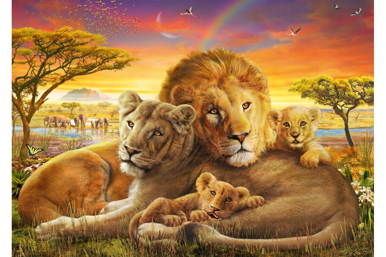 Puzzle 1000 piese Schmidt - Loving Lions (Schmidt-58987)