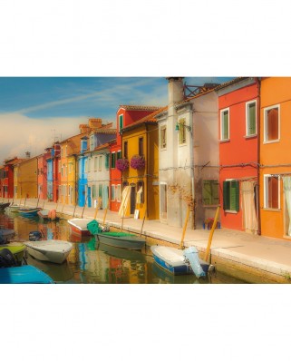 Puzzle 1000 piese Schmidt - Bright houses on the Island of Murano (Schmidt-58991)
