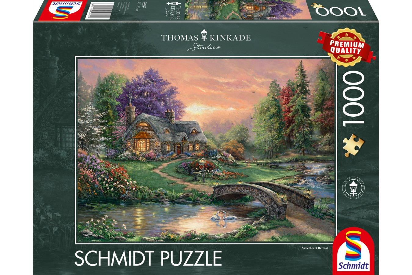 Puzzle 1000 piese Schmidt - Thomas Kinkade: Sweetheart Retreat (Schmidt-59937)
