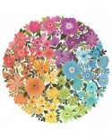 Puzzle 500 piese rotund Ravensburger - Circle of Colors - Flowers (Ravensburger-17167)