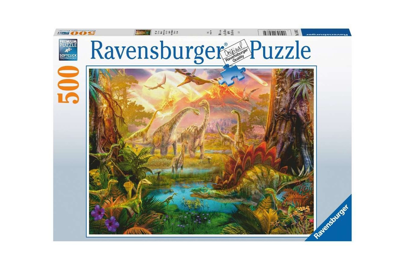 Puzzle 500 piese Ravensburger - Dinozauri (Ravensburger-16983)