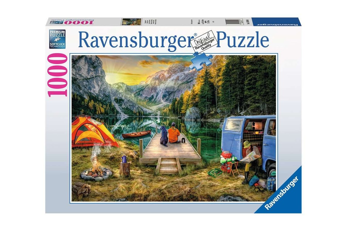 essence page admire Puzzle 1000 piese Ravensburger - Camping (Ravensburger-16994) | We ❤ Puzzle