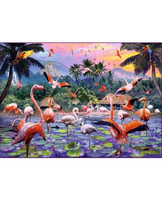 Puzzle 1000 piese Ravensburger - Flamingo (Ravensburger-17082)