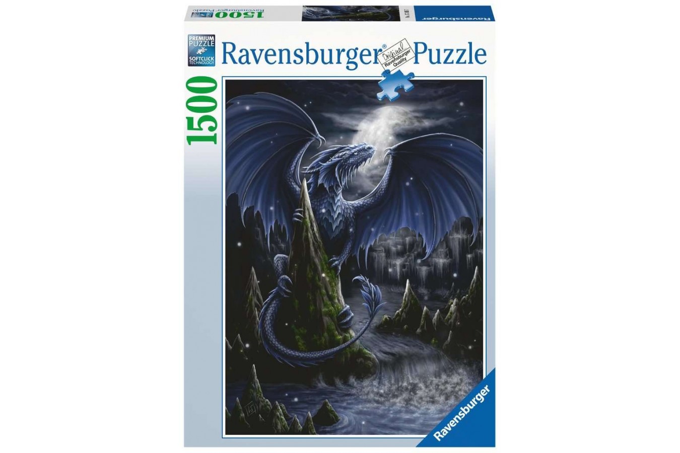 Puzzle 1500 piese Ravensburger - Dragonul Negru (Ravensburger-17105)