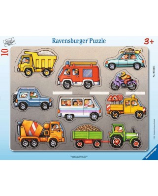 Puzzle 10 piese Ravensburger - Vehicule (Ravensburger-05232)