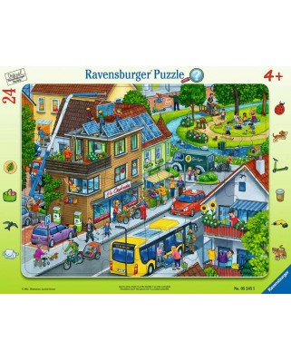 Puzzle 24 piese Ravensburger - Orasul Nostru Verde (Ravensburger-05245)