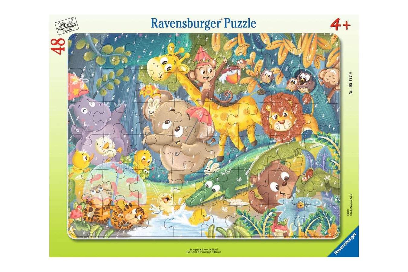 Puzzle 48 piese Ravensburger - Jungla (Ravensburger-05177)