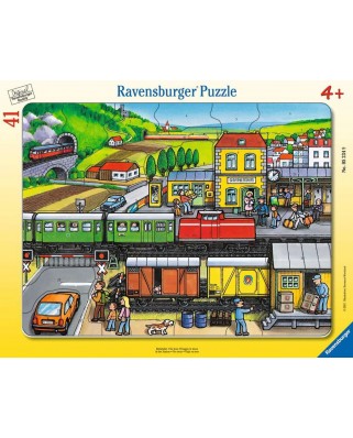 Puzzle 41 piese Ravensburger - Calatoria Cu Trenul (Ravensburger-05234)