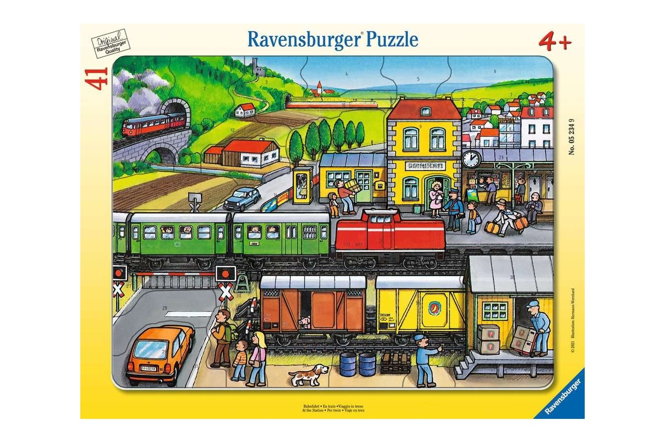Puzzle 41 piese Ravensburger - Calatoria Cu Trenul (Ravensburger-05234)