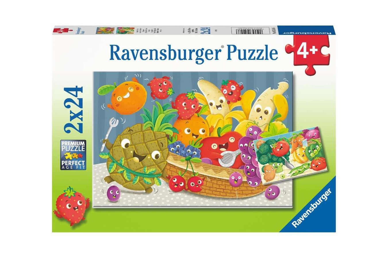 Puzzle 2x24 piese Ravensburger - Fructe (Ravensburger-05248)