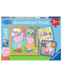Puzzle 3x49 piese Ravensburger - Peppa Pig (Ravensburger-05579)