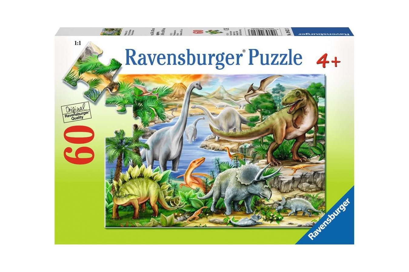 Puzzle 60 piese Ravensburger - Viata Preistorica (Ravensburger-09621)