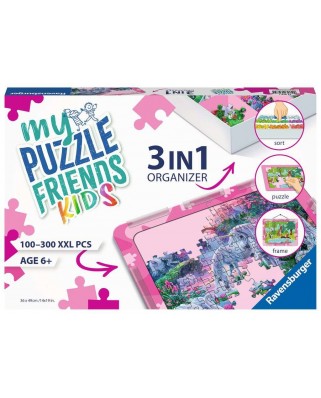Organizator 3 In 1 Pentru Puzzle, Roz