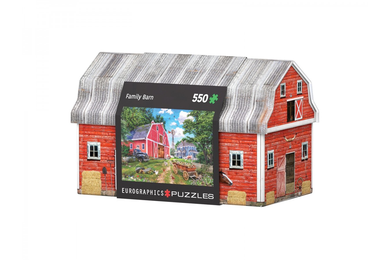 Puzzle 1000 piese Eurographics - Family Farm, cutie metalica (Eurographics-8551-5601)