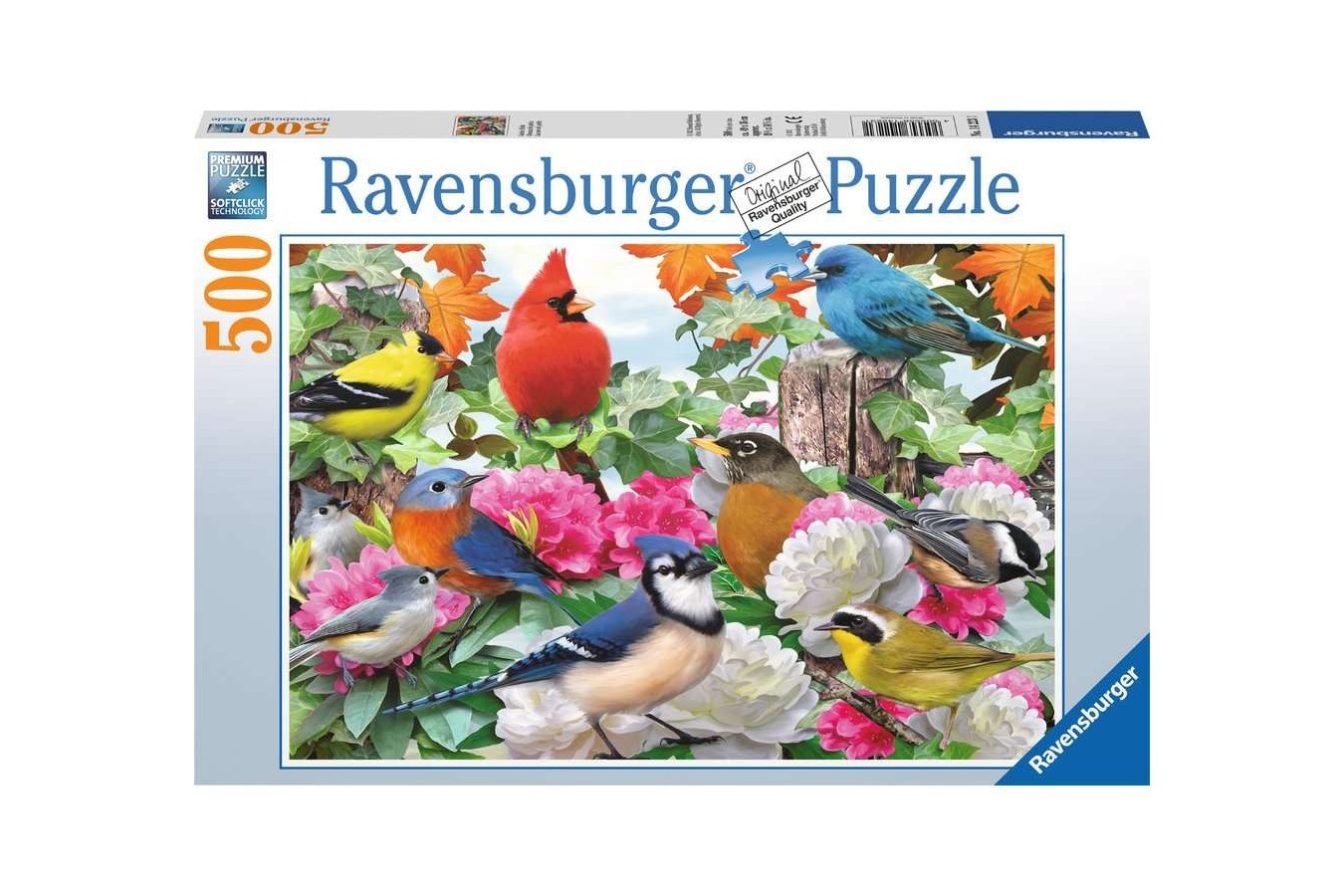 Puzzle 500 piese Ravensburger - Garden Birds (Ravensburger-14223)