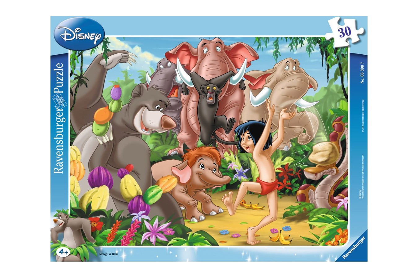 Puzzle Ravensburger - Mowgli Si Baloo, 30 piese (06398)