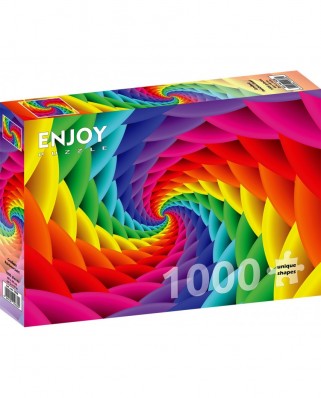 Puzzle 1000 piese Enjoy - Gradient Rainbow Swirl (Enjoy-1638)