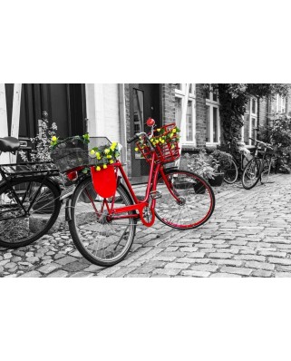 Puzzle 1000 piese Nova - The Red Bicycle (Nova-Puzzle-41004)