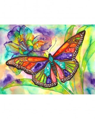 Puzzle 1000 piese Nova - Colorful Butterfly (Nova-Puzzle-41015)