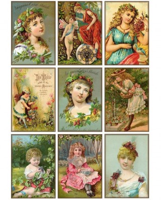 Puzzle 1000 piese Nova - Vintage Collage (Nova-Puzzle-41035)